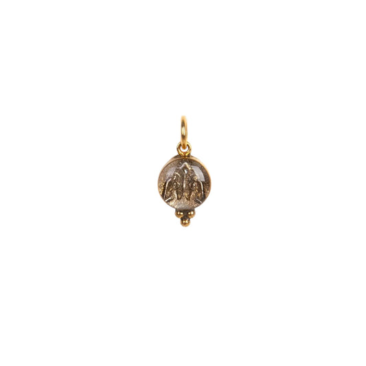 VIRGINS SAINTS & ANGELS VSA Piccolo Lucia Guardian Angels Charm in Gold