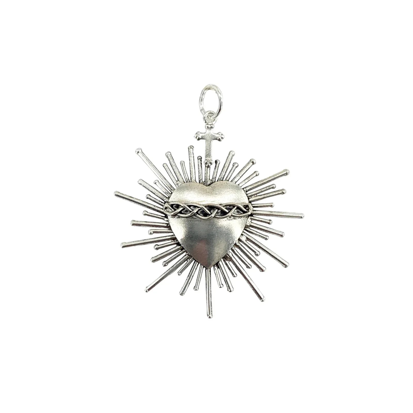 VIRGINS SAINTS & ANGELS VSA Sacred Flame Charm in Silver - flyKAMP