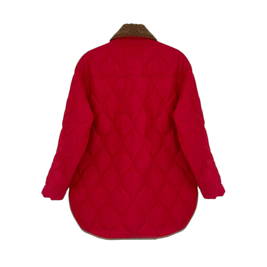 ALEX MILL Wembley Quilted Jacket In Red S Alex Mill