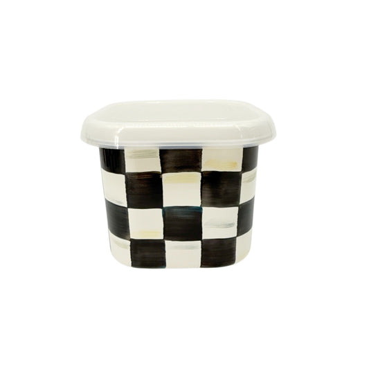 MACKENZIE-CHILDS Courtly Check Enamel Deep Squarage Bowl || Medium