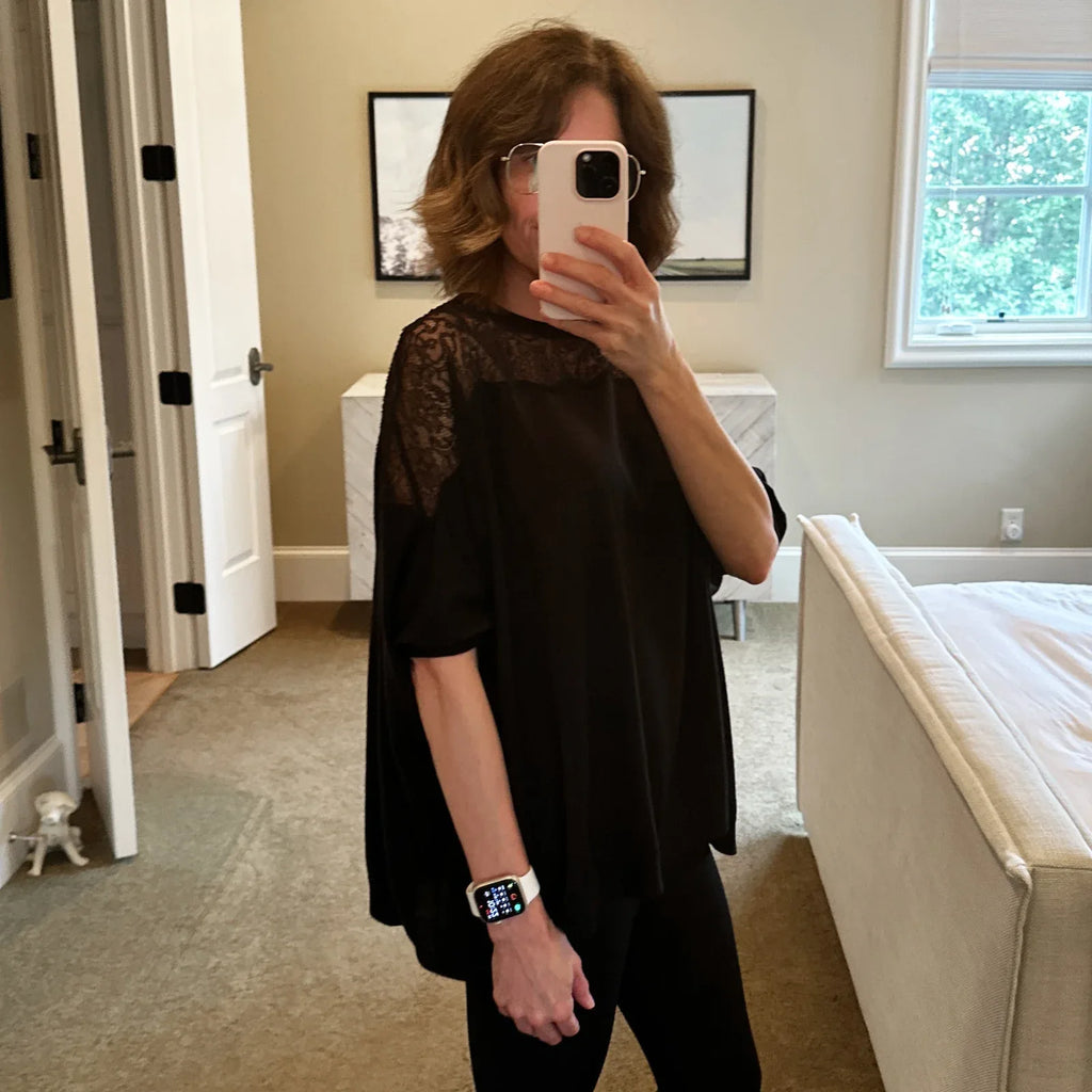 VALENTINO GARAVANI Lace Panel Detail Sweater S - flyKAMP