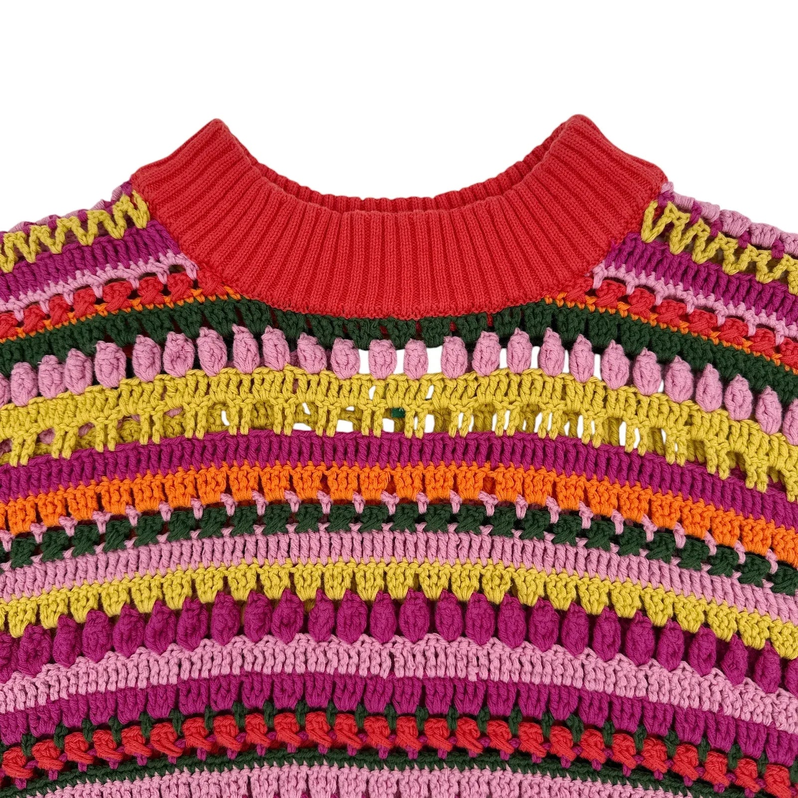 FARM RIO Fruit Dream Crochet Sweater XS - flyKAMP