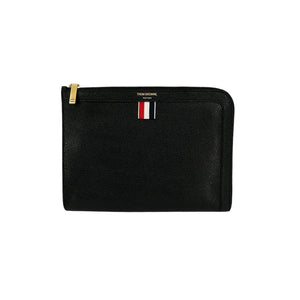 THOM BROWNE Mini Pebble Grain Gusset Folio