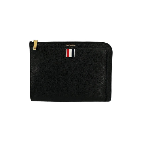 THOM BROWNE Mini Pebble Grain Gusset Folio - flyKAMP