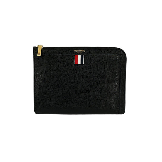 THOM BROWNE Mini Pebble Grain Gusset Folio