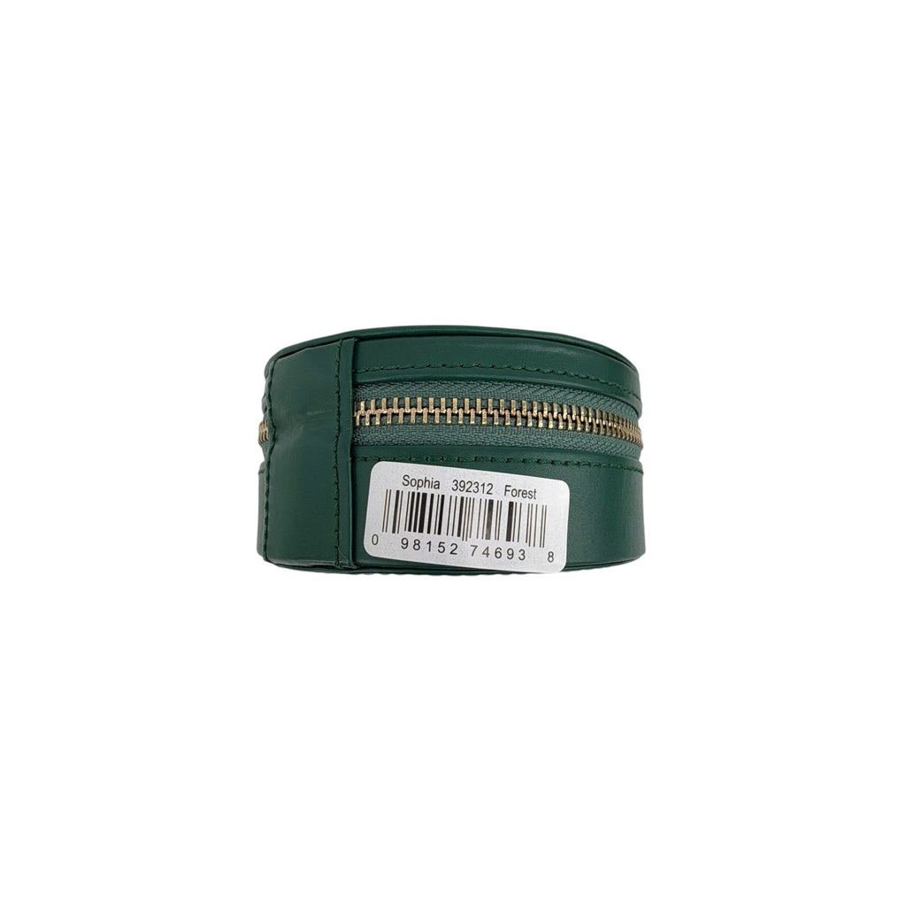 WOLF Sophia Round Zip Case in Forest Green Wolf