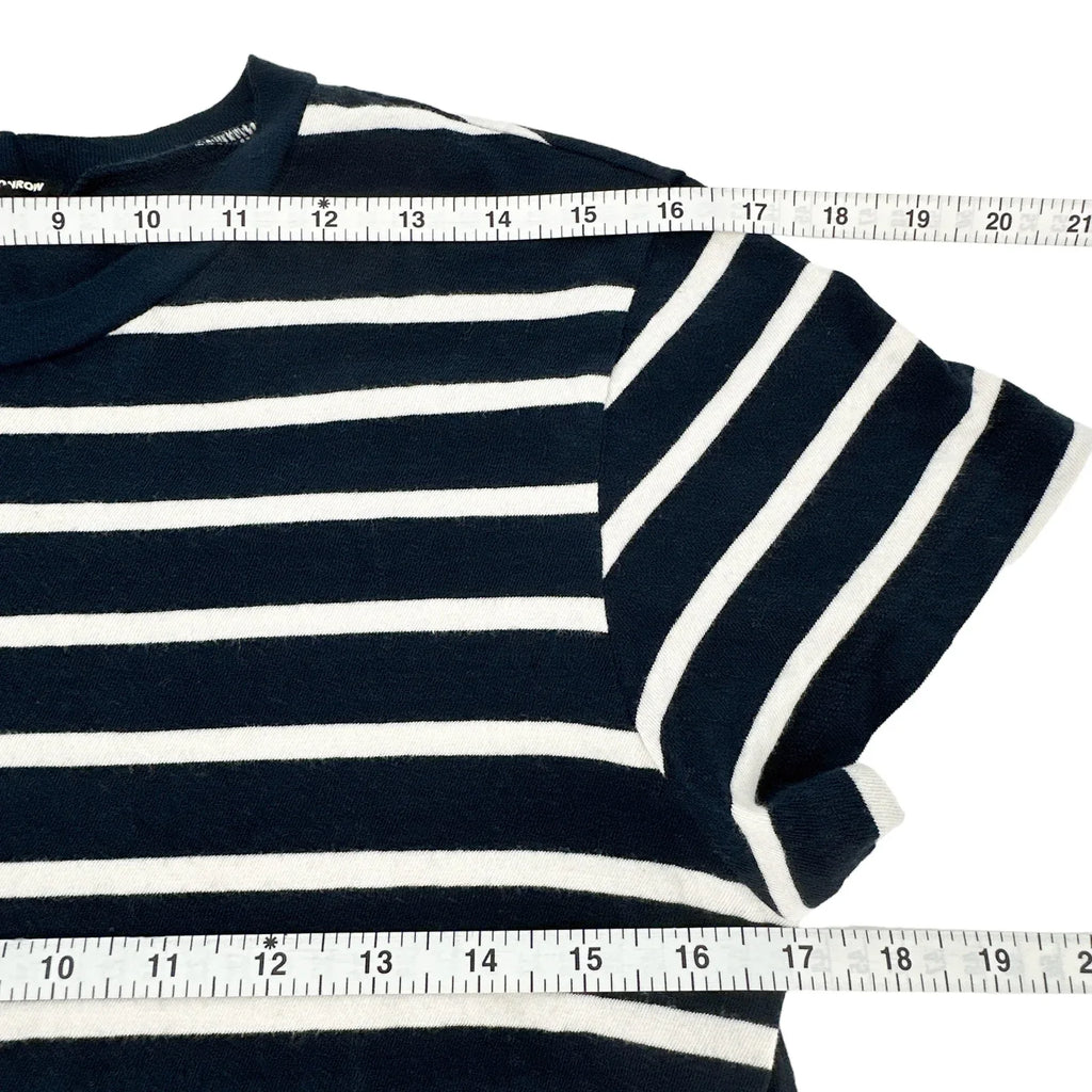 MONROW Stripe Tee in Navy & Cream XS - flyKAMP