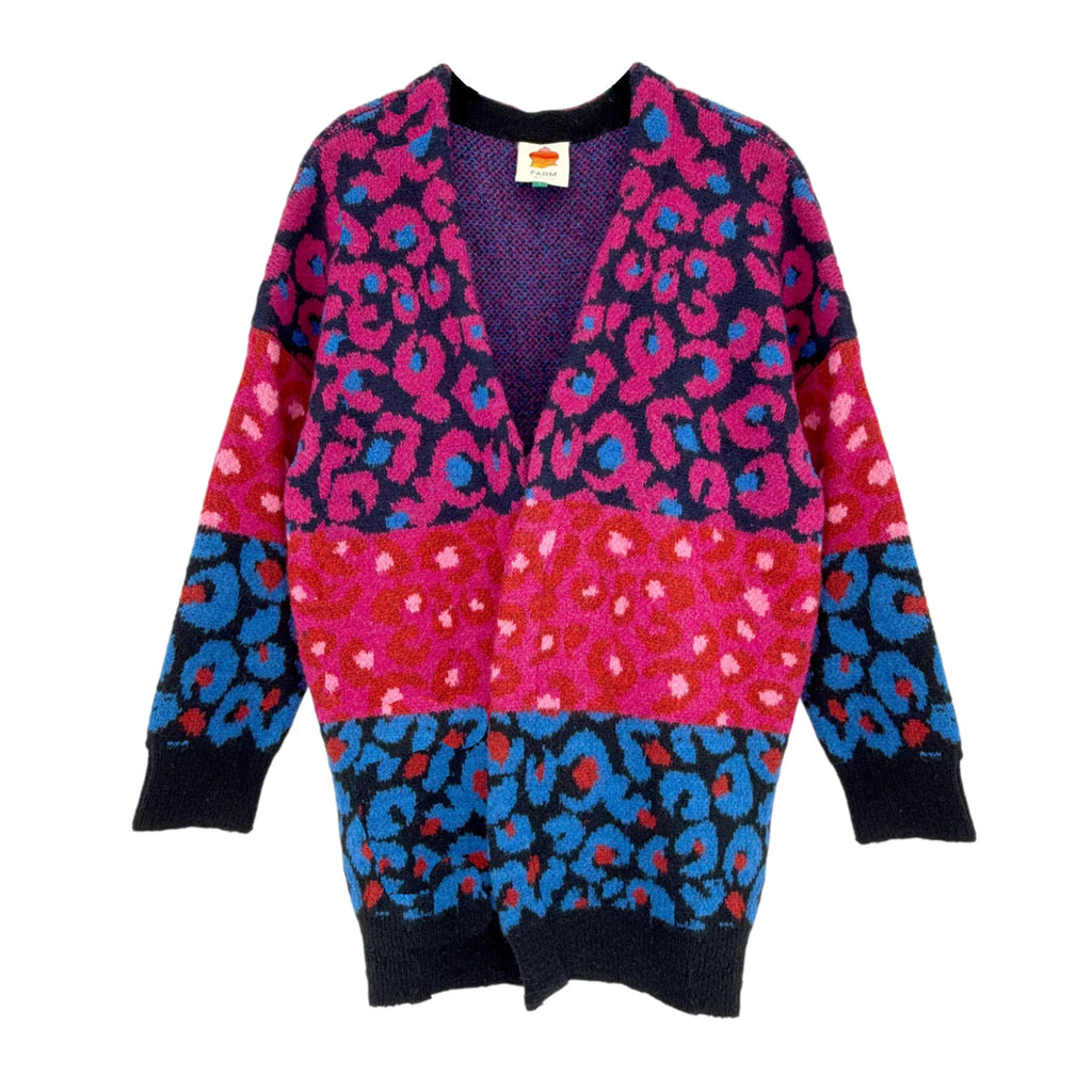 FARM RIO Mixed Leopard Cardigan S - flyKAMP