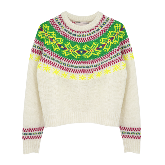 LINGUA FRANCA Nora Snowflake Crewneck S
