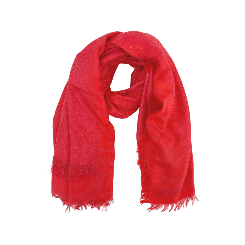 BURBERRY TB Metallic Monogram Square Silk Blend Scarf - flyKAMP