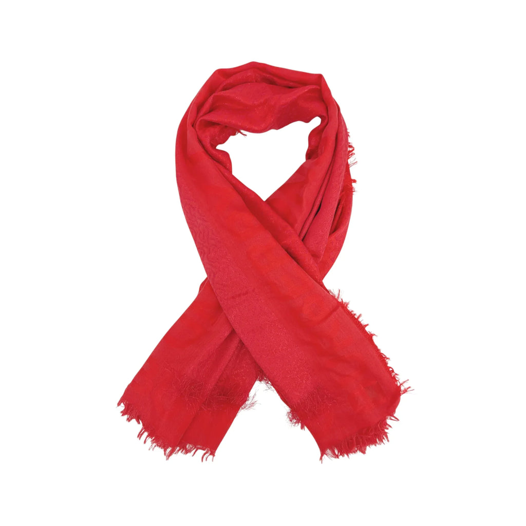 BURBERRY TB Metallic Monogram Square Silk Blend Scarf - flyKAMP