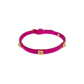 VALENTINO GARAVANI Rockstud Leather Bracelet in Pink - flyKAMP