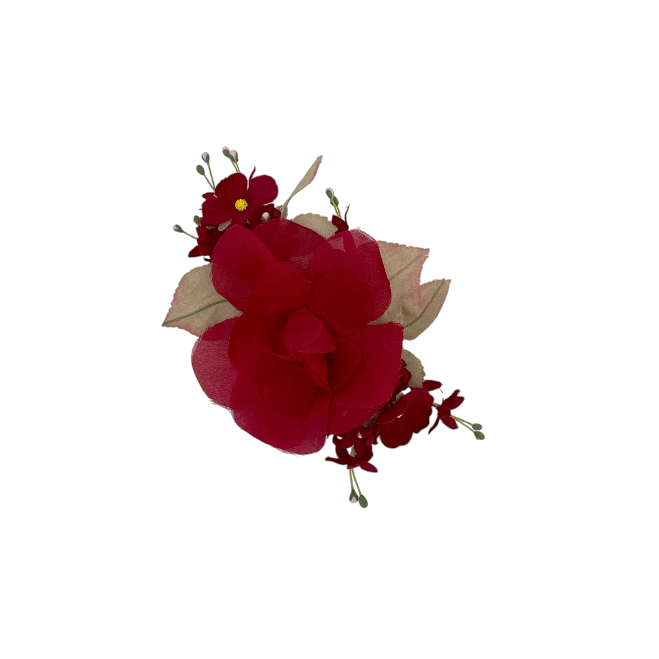 GUCCI Silk Floral Brooch