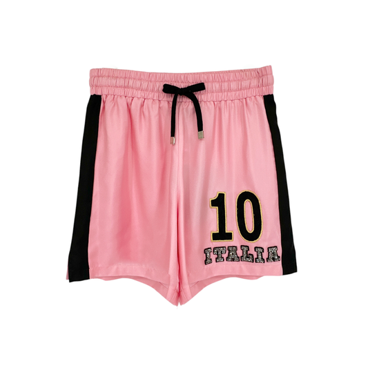 DOLCE & GABBANA Silk Sport Shorts IT36|XS