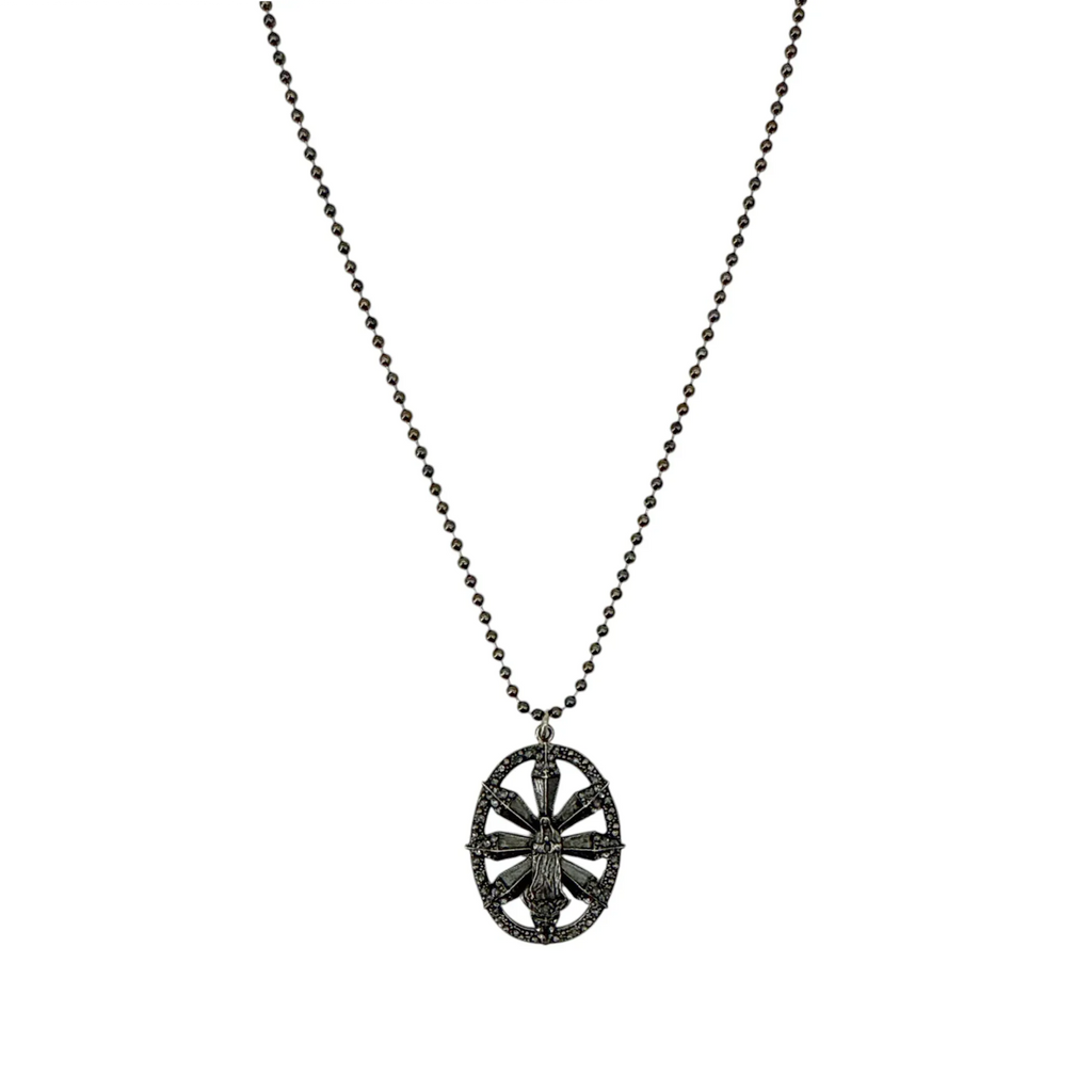 VIRGINS SAINTS & ANGELS VSA Twilight Virgin Charm in Gunmetal - flyKAMP