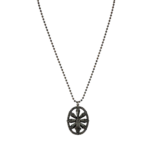 VIRGINS SAINTS & ANGELS VSA Twilight Virgin Charm in Gunmetal