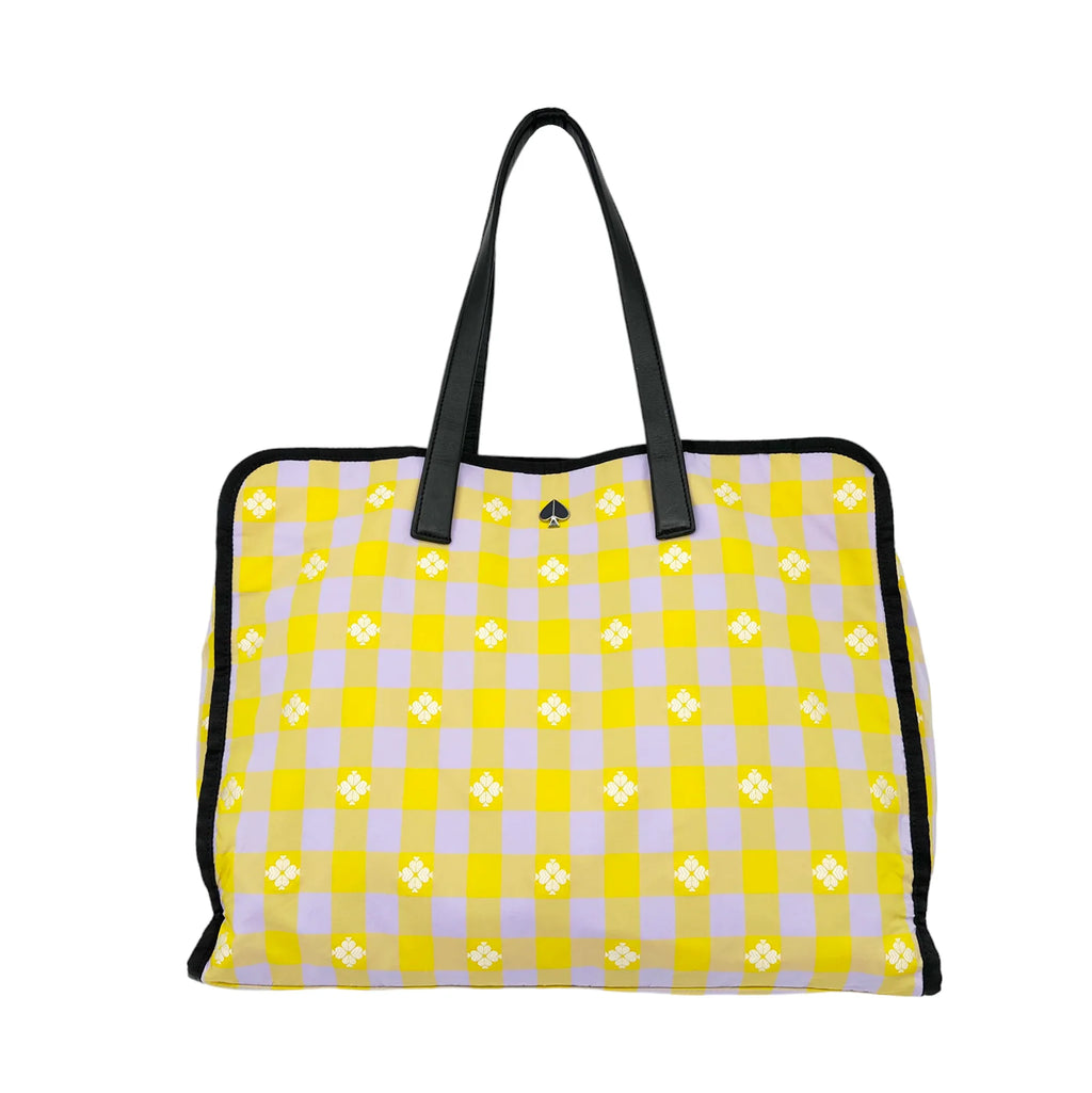 KATE SPADE New York Morley Extra Large Tote in Frozen Lilac and Chartreuse - flyKAMP