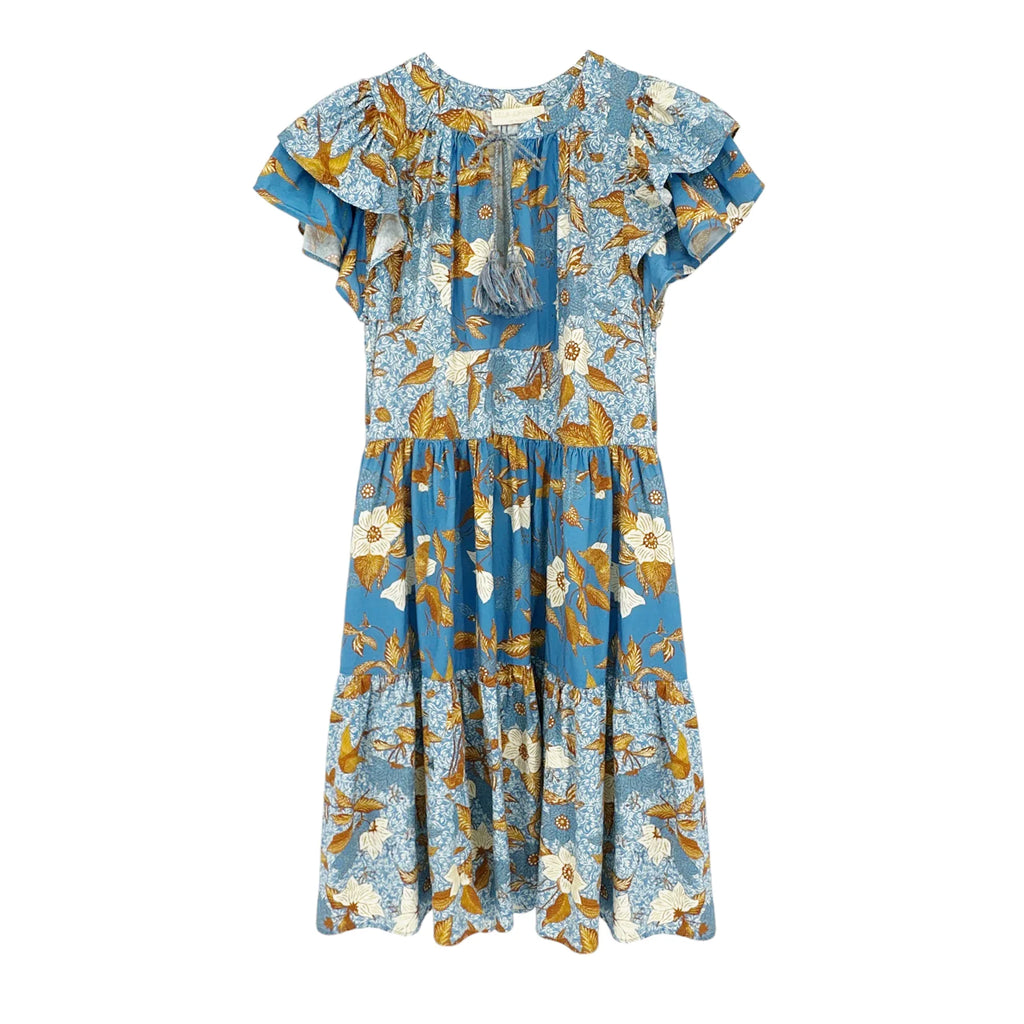 ULLA JOHNSON Gail Dress in Lapis 2 - flyKAMP