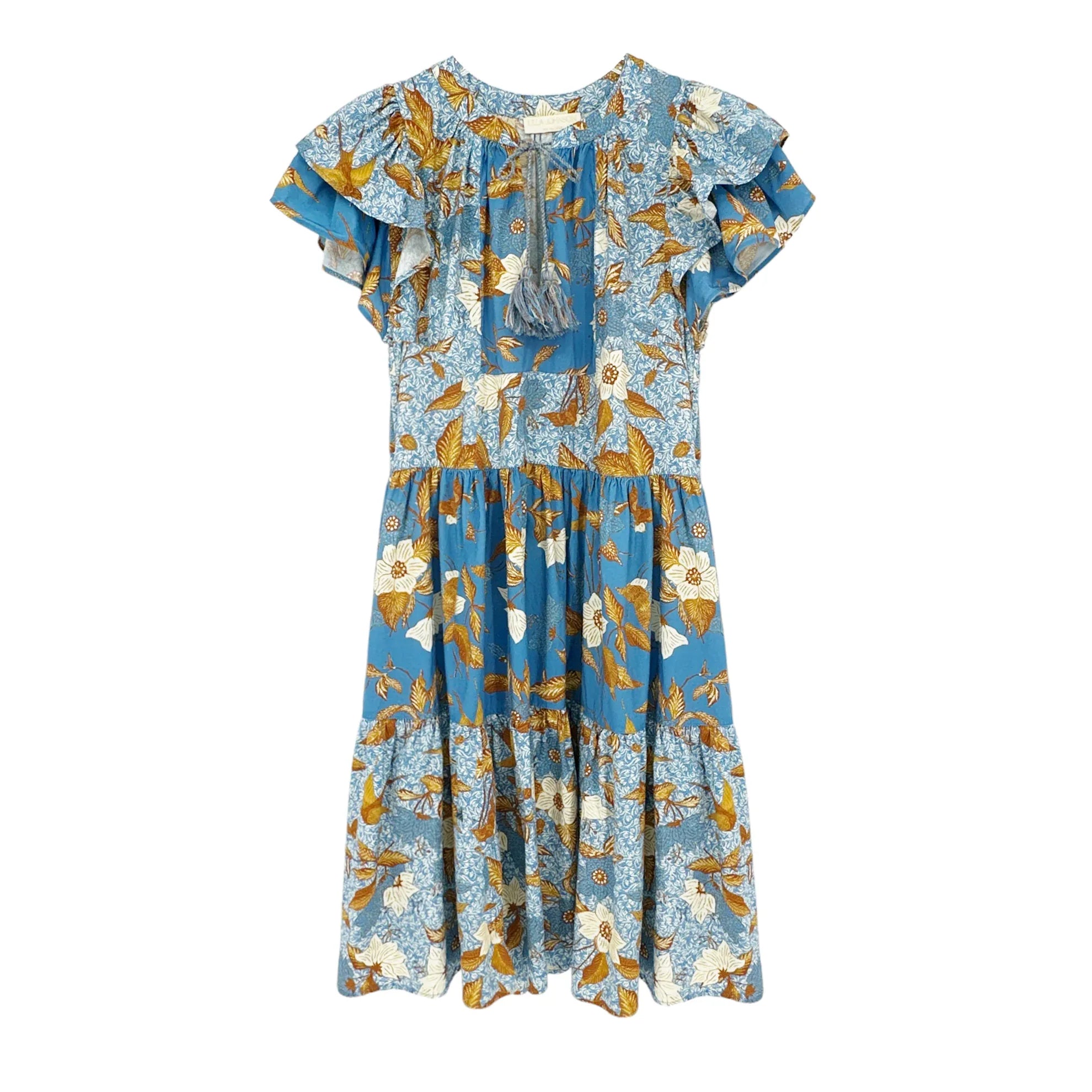 ULLA JOHNSON Gail Dress in Lapis 2 - flyKAMP
