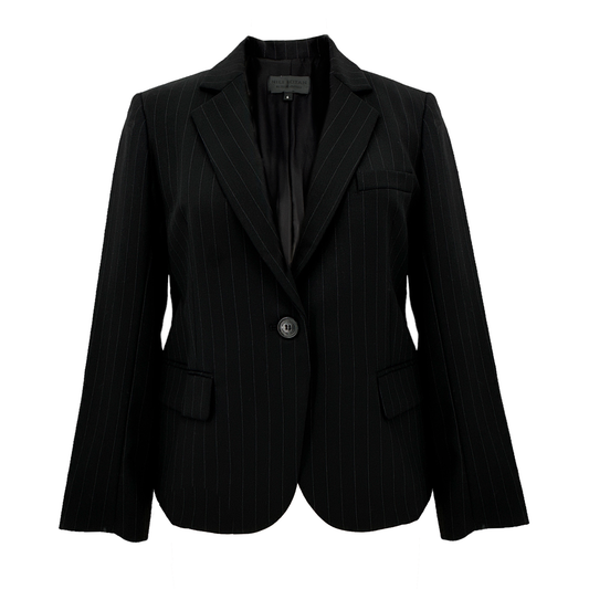 NILI LOTAN Julietta Pinstripe Single Button Blazer 6