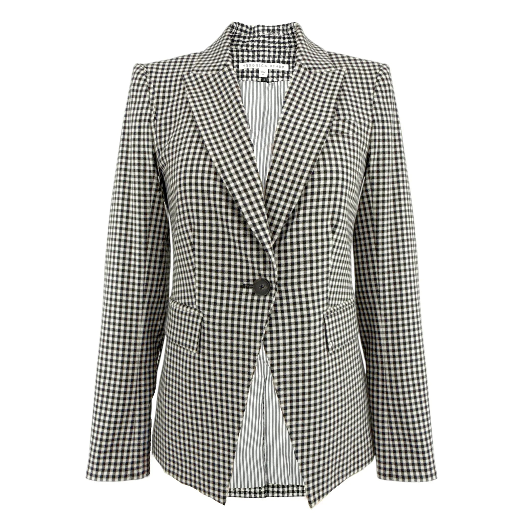 VERONICA BEARD Athens Dickey Jacket in Black &amp; White 0 - flyKAMP