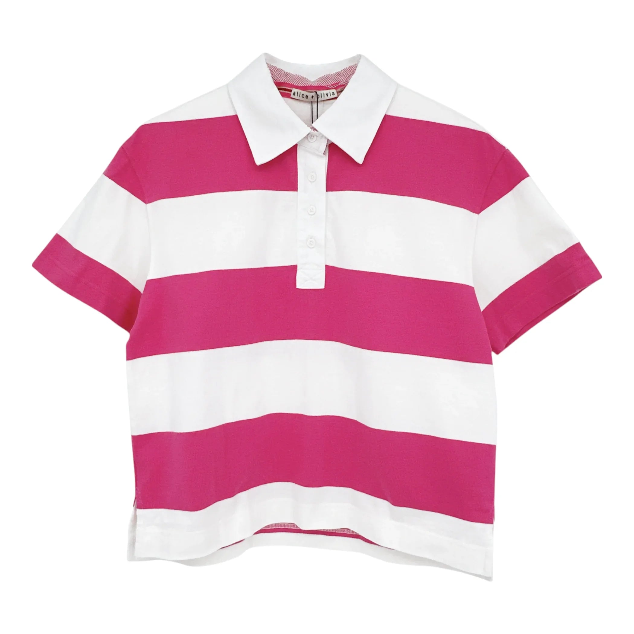 ALICE+OLIVIA Treva Boxy Polo Shirt S - flyKAMP