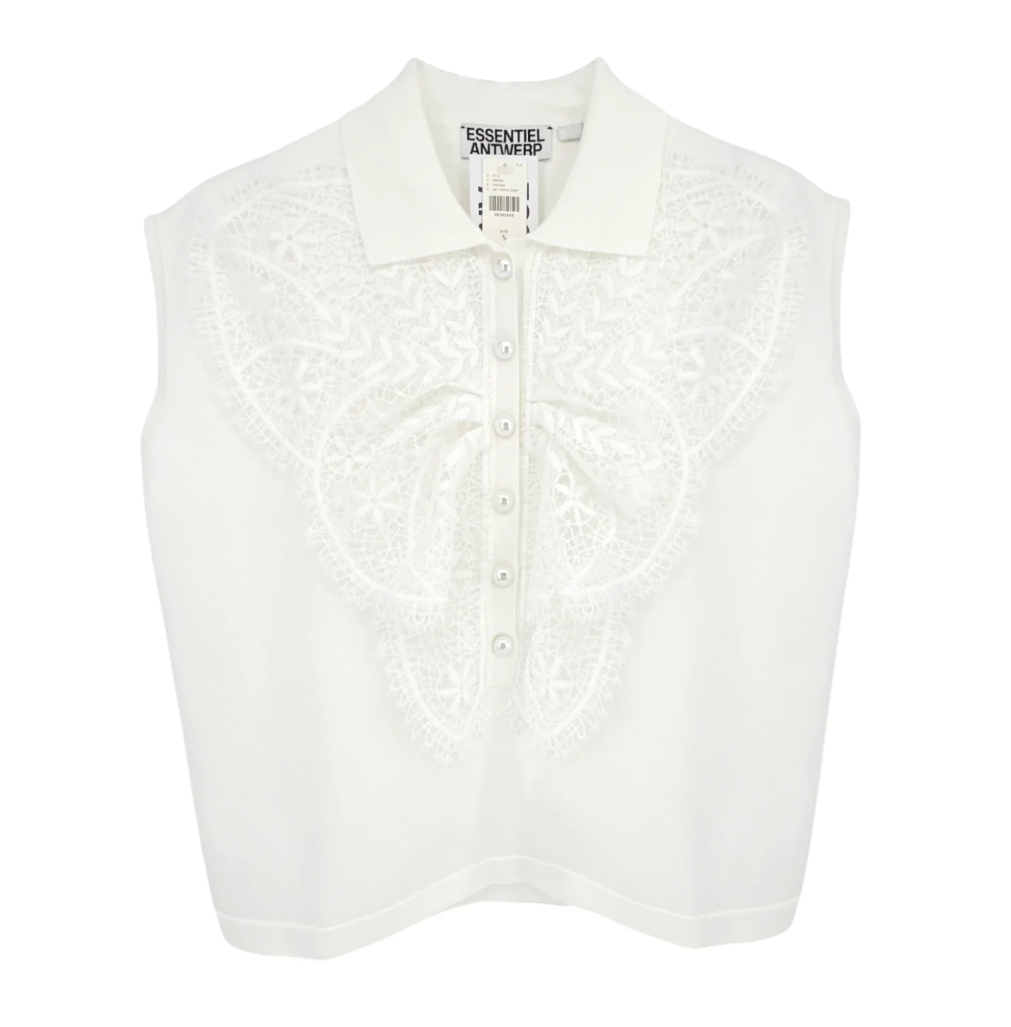 ESSENTIEL ANTWERP Ihelly Sweater Top in Off-white S - flyKAMP