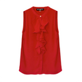 KARL LAGERFELD Paris Sakeri Ruffle Detail Blouse S - flyKAMP