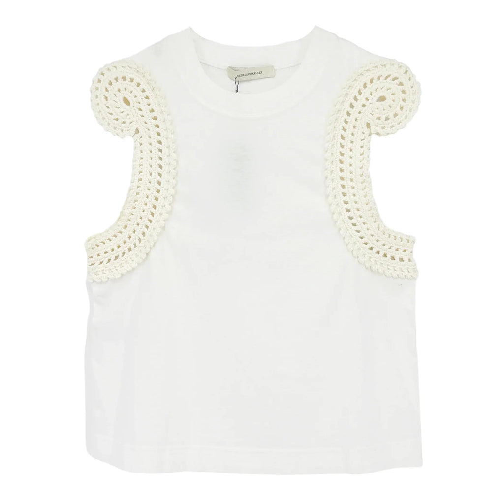 CÉDRIC CHARLIER Knitted Trim Vest Top S - flyKAMP