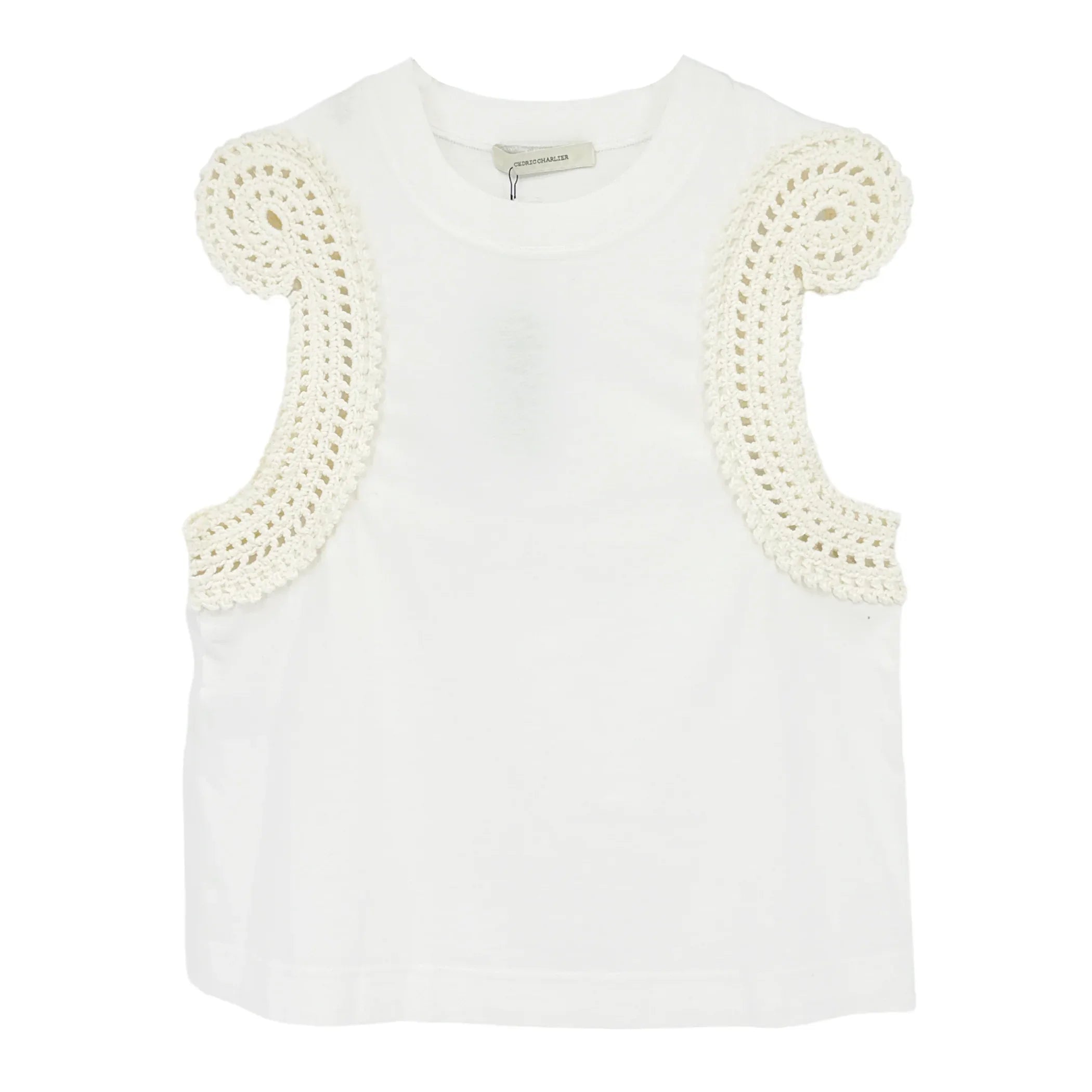 CÉDRIC CHARLIER Knitted Trim Vest Top S - flyKAMP