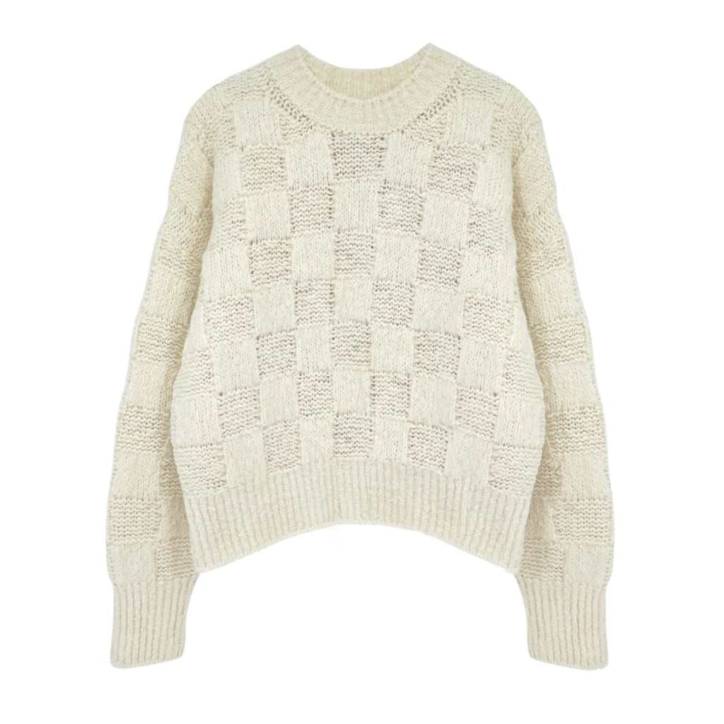 ANINE BING Bennett Sweater in Ivory XS - flyKAMP