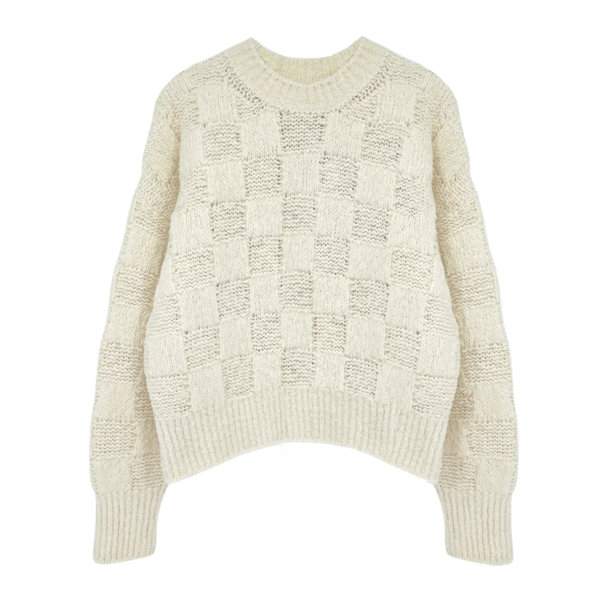 ANINE BING Bennett Sweater in Ivory XS - flyKAMP