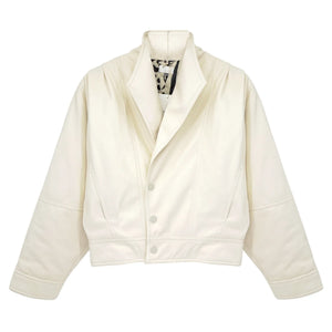 MOTHER The Big Time Jacket in Egret Drunk in Love M