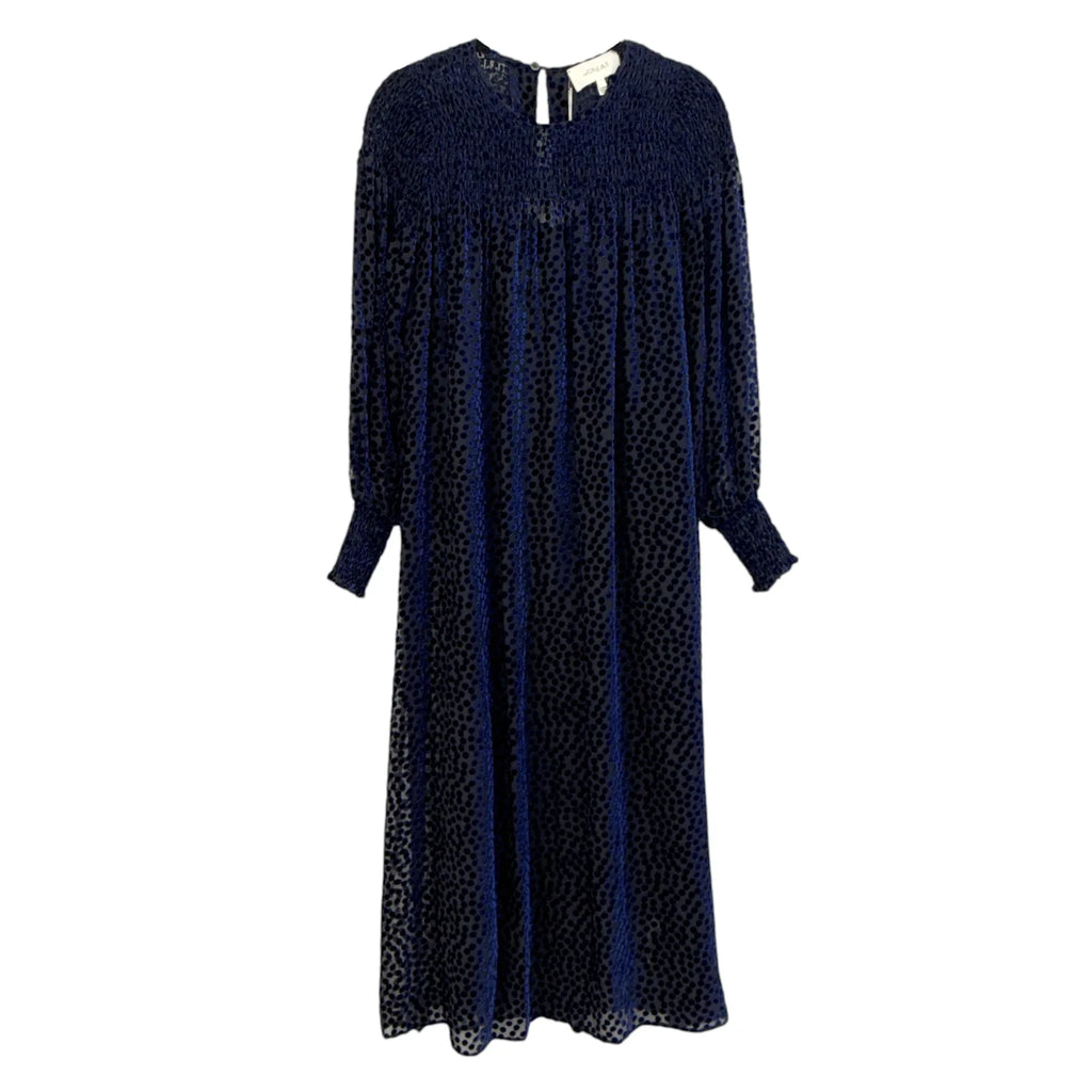 THE GREAT. Merry Dress in Navy 0|XS - flyKAMP