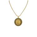 VIRGINS SAINTS & ANGELS VSA Disco Virgin Charm Necklace in Gold & Pacific Opal Virgins Saints & Angels