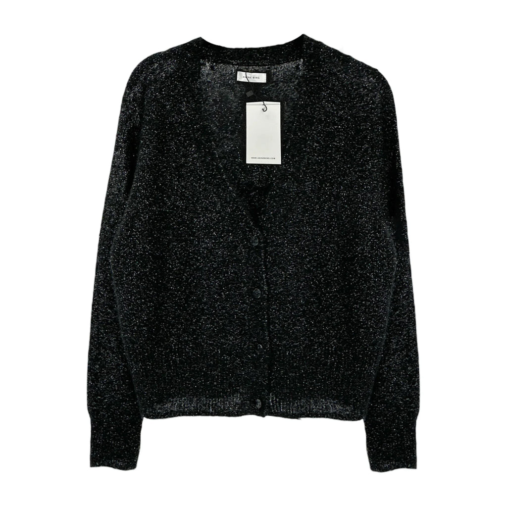 ANINE BING Mason Cardigan in Black S - flyKAMP