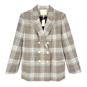 MAJE Vika Plaid Button Blazer FR|EU 42|XL