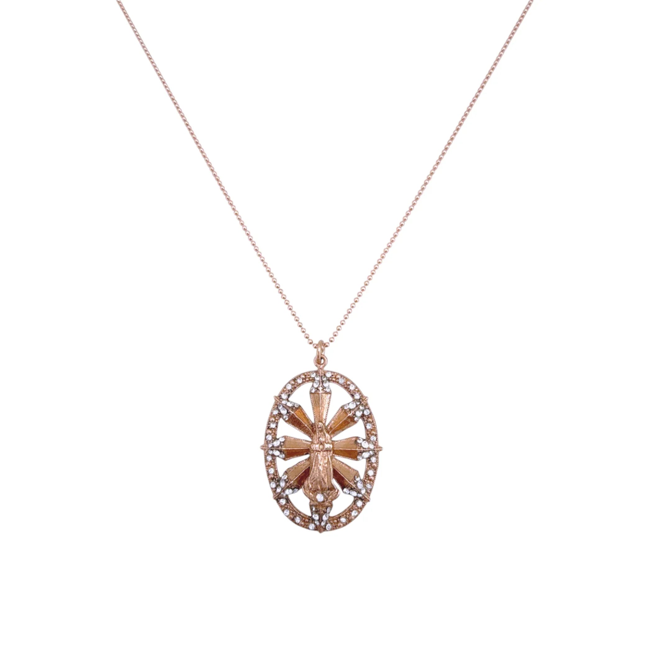 VIRGINS SAINTS & ANGELS VSA Twilight Virgin Charm in Rose Gold - flyKAMP