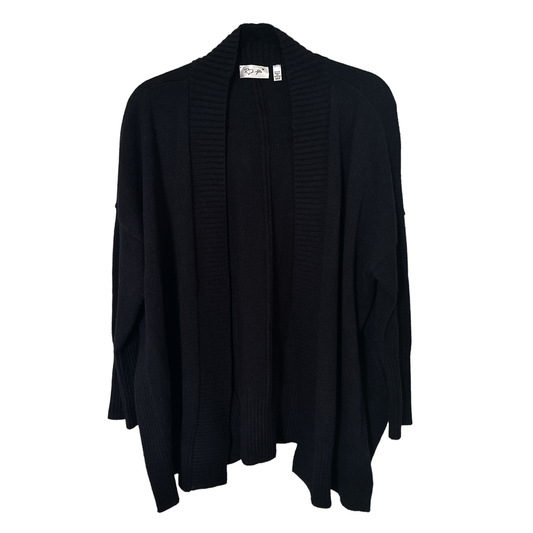 ANTHROPOLOGIE by RD STYLE Open Front Cardigan in Black S