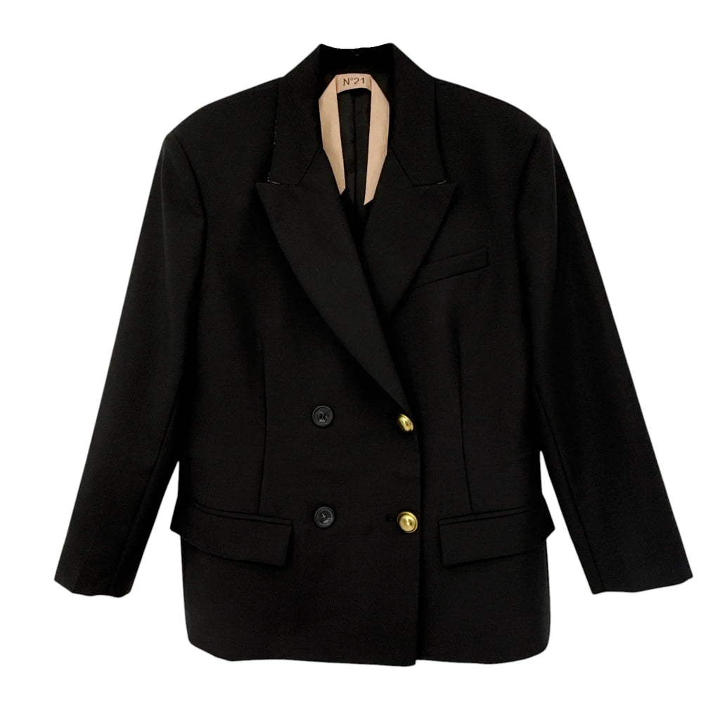 No.21 Double Breasted Blazer in Black EU40|S - flyKAMP