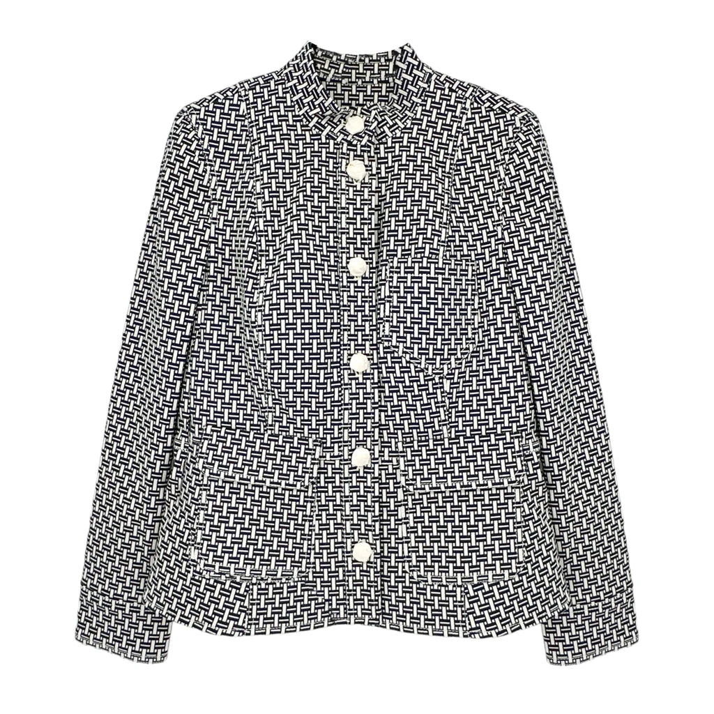 TORY BURCH Cameron Jacket in Navy & Ivory 4|S - flyKAMP