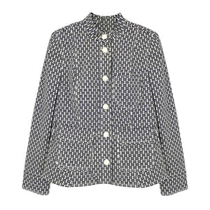 TORY BURCH Cameron Jacket in Navy & Ivory 4|S