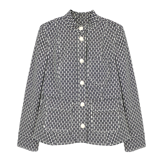 TORY BURCH Cameron Jacket in Navy & Ivory 4|S