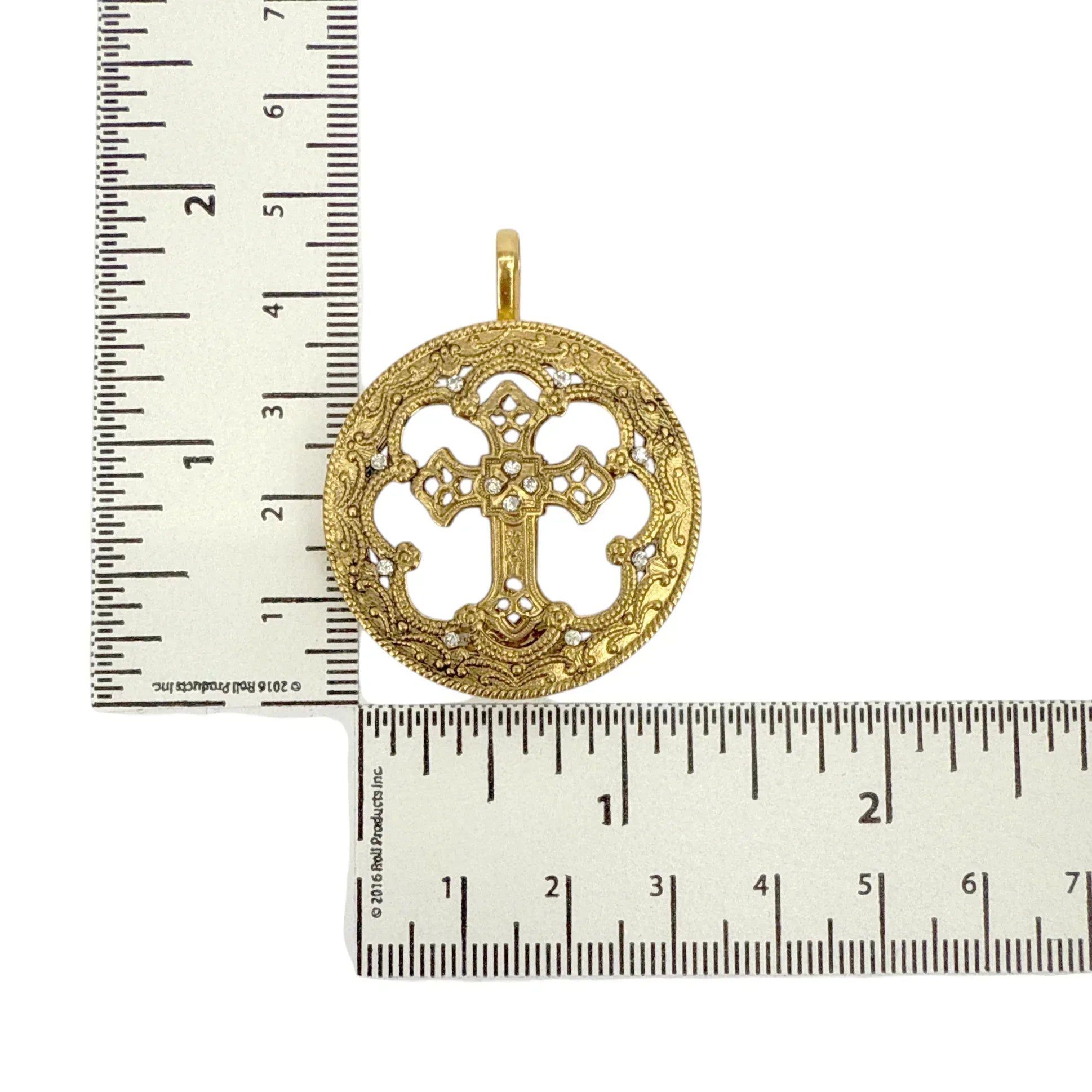 VIRGINS SAINTS & ANGELS VSA Basilica Hope Medallion in Gold - flyKAMP