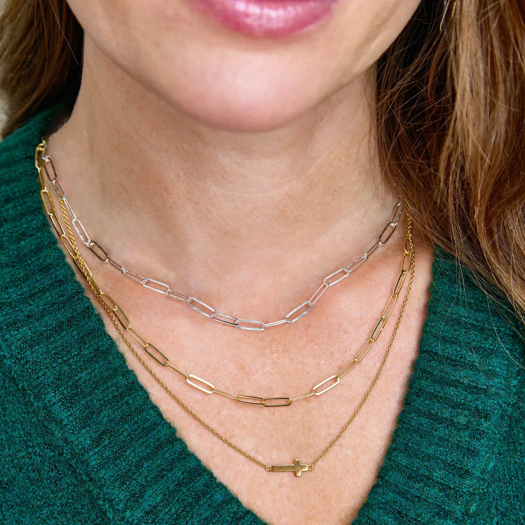 SILPADA Graffetta Matte Necklace in Sterling Silver - flyKAMP
