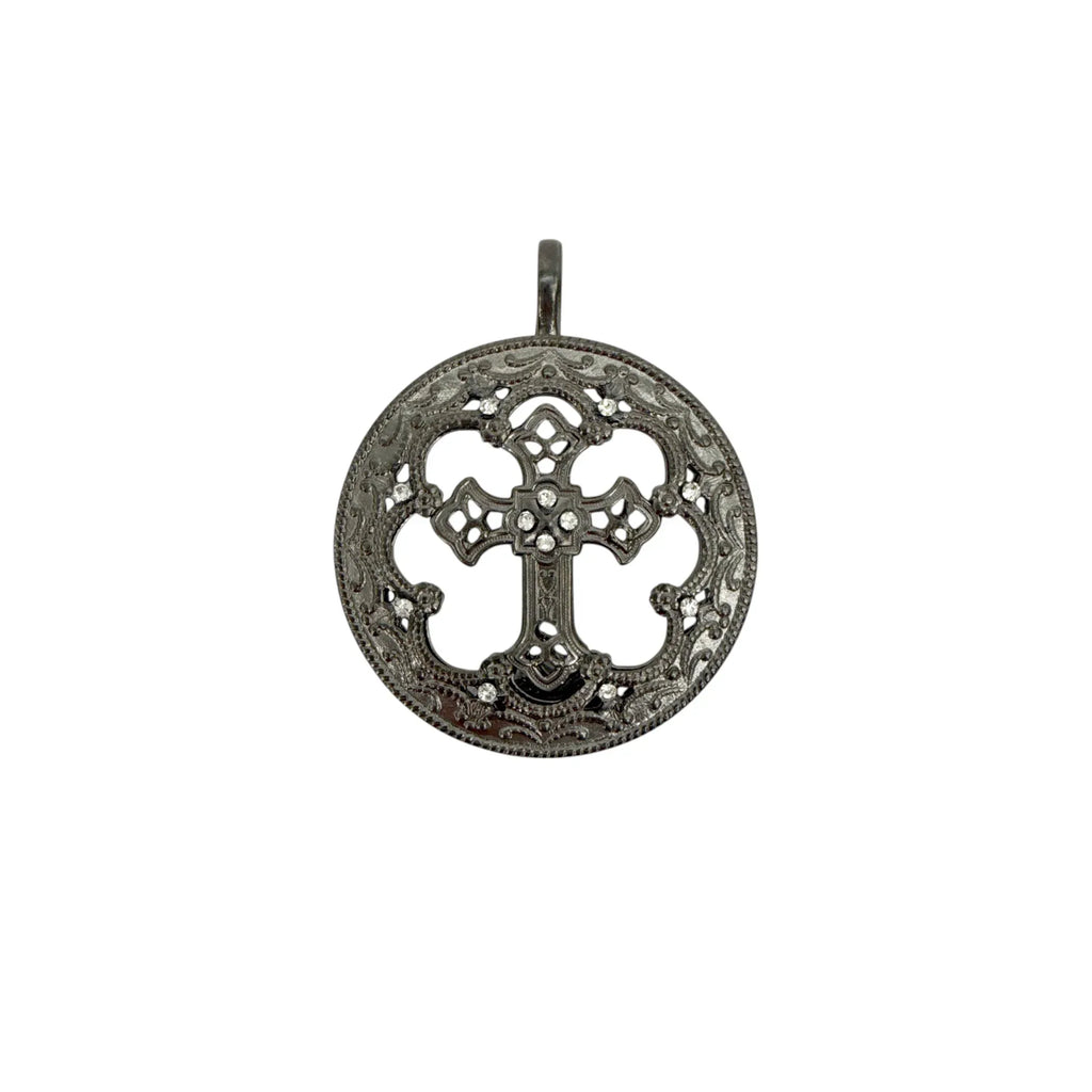 VIRGINS SAINTS & ANGELS VSA Basilica Hope Medallion in Gunmetal - flyKAMP