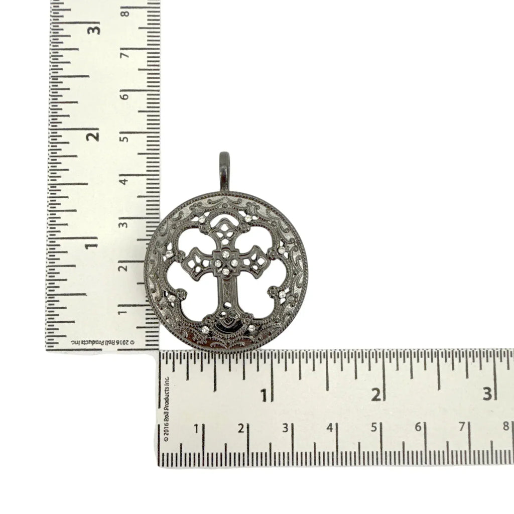 VIRGINS SAINTS & ANGELS VSA Basilica Hope Medallion in Gunmetal - flyKAMP