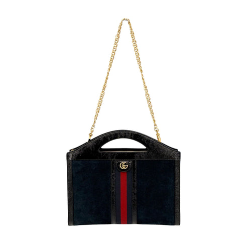 GUCCI Ophidia Cut Out Handle Bag Suede Medium - flyKAMP