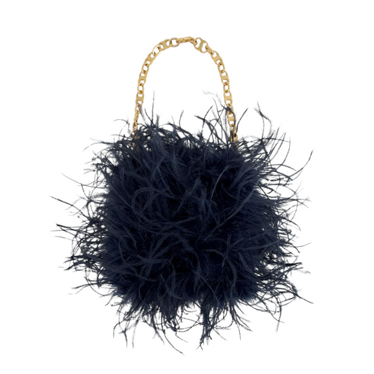 TORY BURCH Ostrich Feather Bag