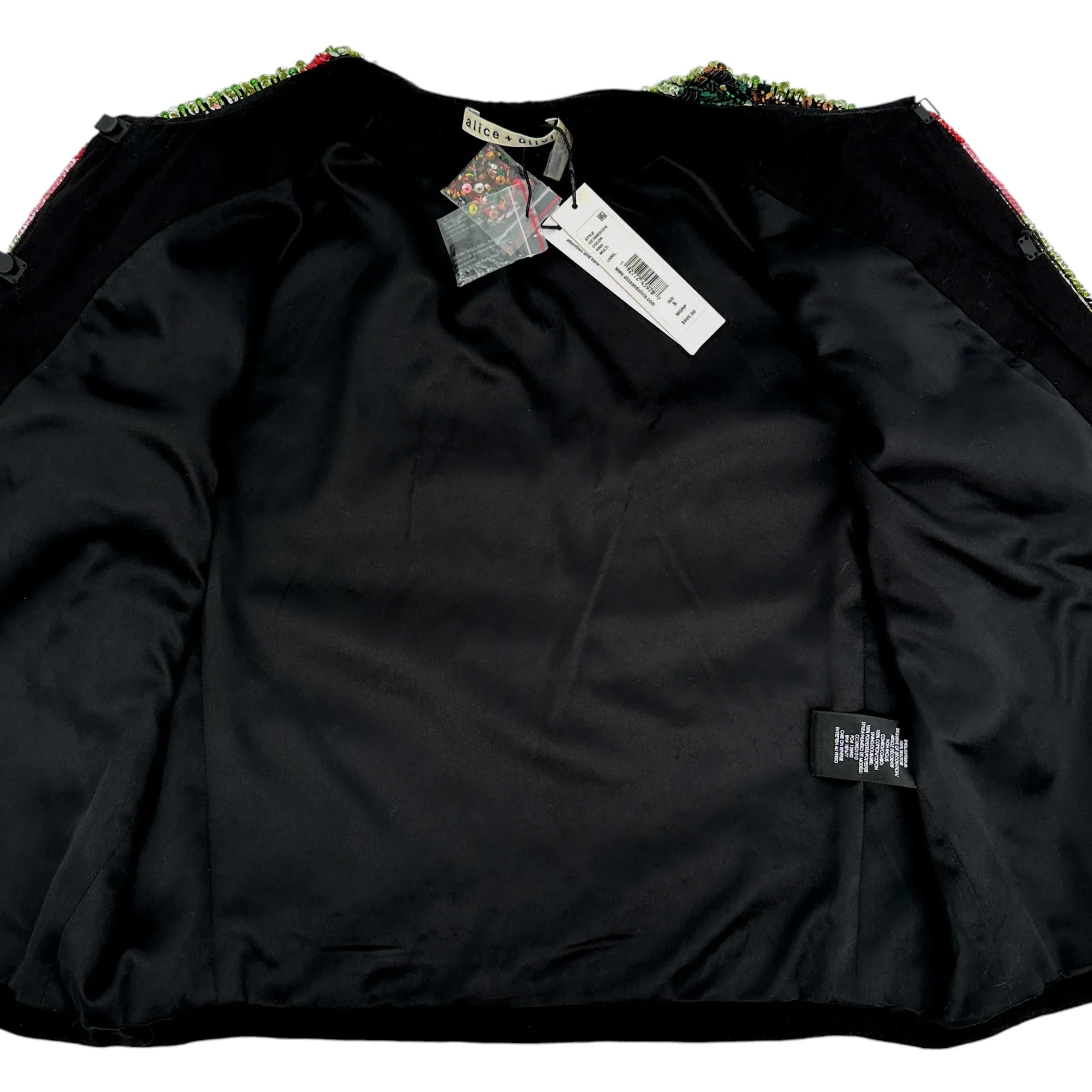 ALICE+OLIVIA Kidman Beaded Jacket S - flyKAMP